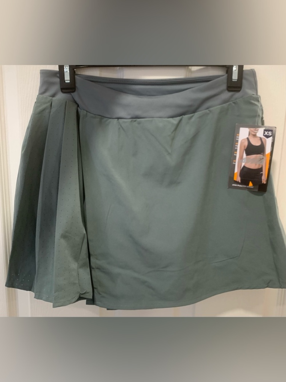 NWT Light Sage Green Athletic mini pleated Skirt